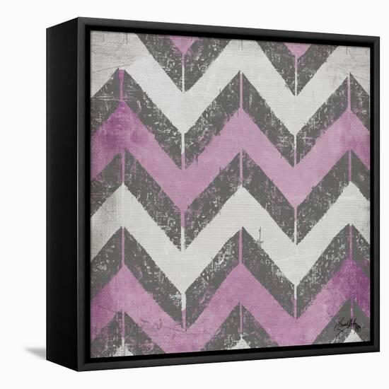 Purple Modele I-Elizabeth Medley-Framed Stretched Canvas