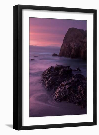 Purple Mood and Mist Sunset-Vincent James-Framed Photographic Print