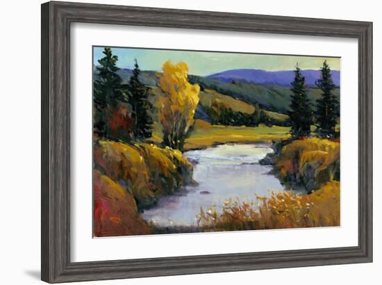 Purple Mountain View I-Tim O'toole-Framed Art Print