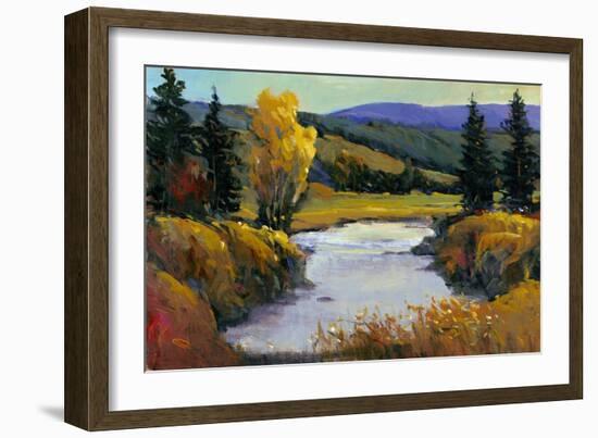 Purple Mountain View I-Tim O'toole-Framed Art Print