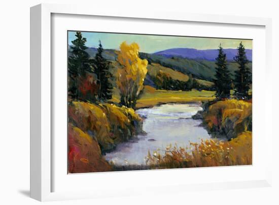 Purple Mountain View I-Tim O'toole-Framed Art Print