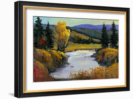 Purple Mountain View I-Tim O'toole-Framed Art Print