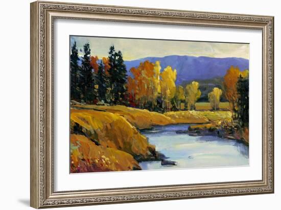 Purple Mountain View II-Tim O'toole-Framed Art Print