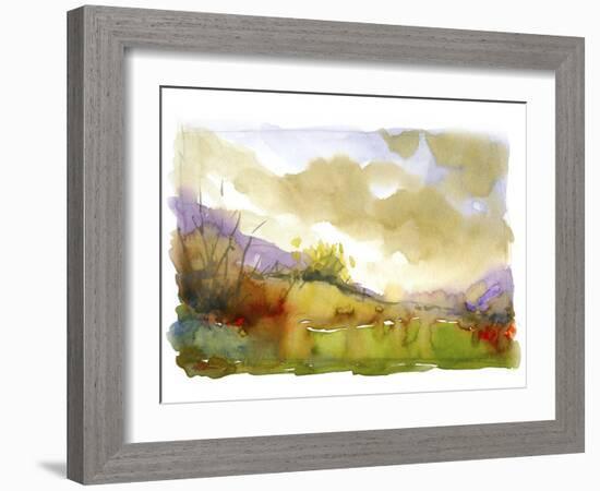 Purple Mountains-null-Framed Giclee Print