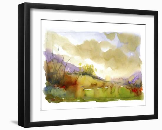 Purple Mountains-null-Framed Giclee Print