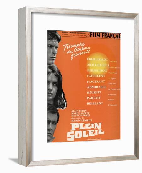 Purple Noon, 1960 "Plein Soleil" Directed by Rene Clement-null-Framed Giclee Print