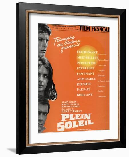 Purple Noon, 1960 "Plein Soleil" Directed by Rene Clement-null-Framed Giclee Print