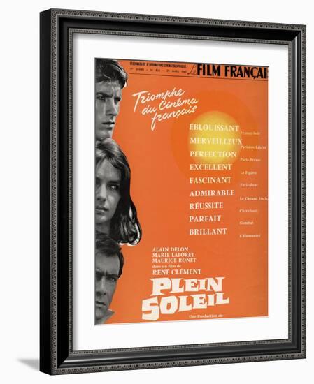 Purple Noon, 1960 "Plein Soleil" Directed by Rene Clement-null-Framed Giclee Print