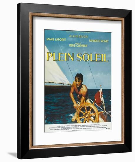 Purple Noon, French Movie Poster, 1964-null-Framed Premium Giclee Print