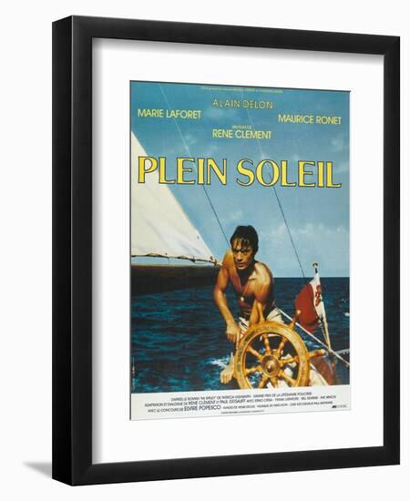 Purple Noon, French Movie Poster, 1964-null-Framed Premium Giclee Print