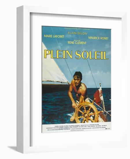 Purple Noon, French Movie Poster, 1964-null-Framed Premium Giclee Print