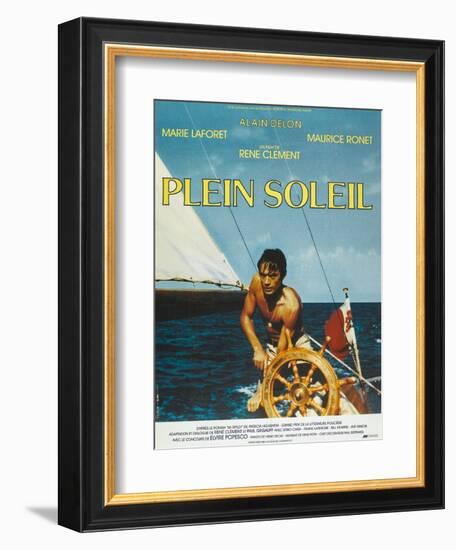 Purple Noon, French Movie Poster, 1964-null-Framed Premium Giclee Print