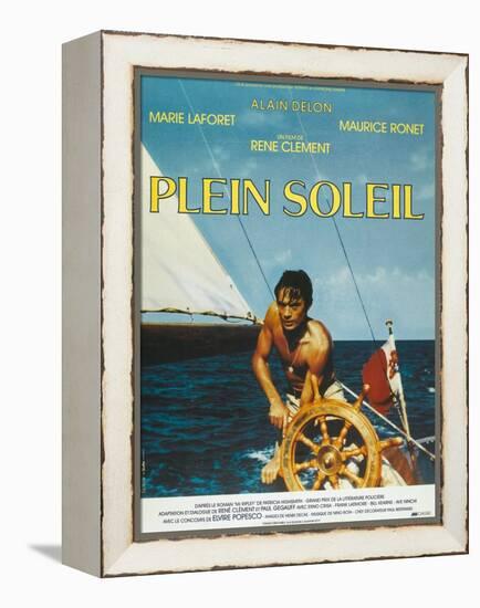 Purple Noon, French Movie Poster, 1964-null-Framed Stretched Canvas