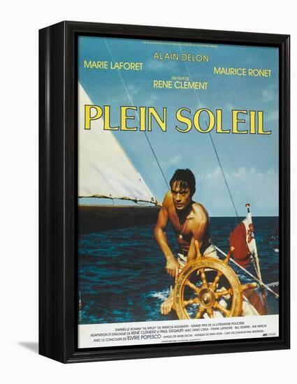 Purple Noon, French Movie Poster, 1964-null-Framed Stretched Canvas