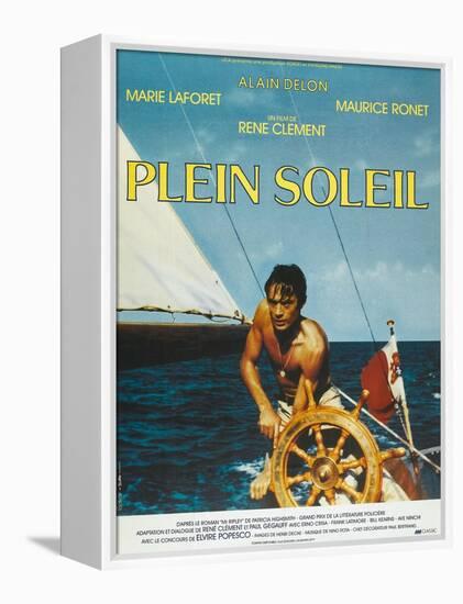 Purple Noon, French Movie Poster, 1964-null-Framed Stretched Canvas