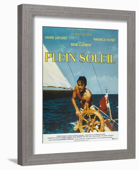 Purple Noon, French Movie Poster, 1964-null-Framed Art Print