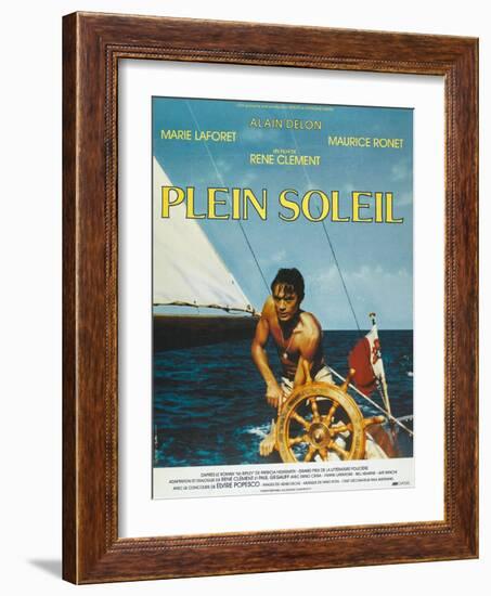 Purple Noon, French Movie Poster, 1964-null-Framed Art Print