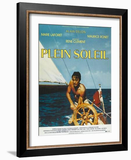 Purple Noon, French Movie Poster, 1964-null-Framed Art Print