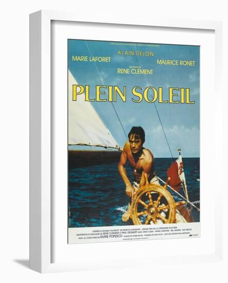 Purple Noon, French Movie Poster, 1964-null-Framed Art Print