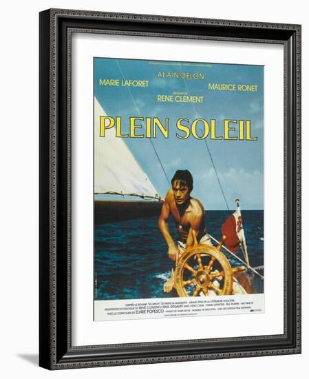 Purple Noon, French Movie Poster, 1964-null-Framed Art Print