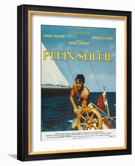 Purple Noon, French Movie Poster, 1964-null-Framed Art Print