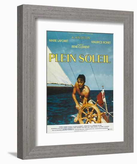 Purple Noon, French Movie Poster, 1964-null-Framed Art Print