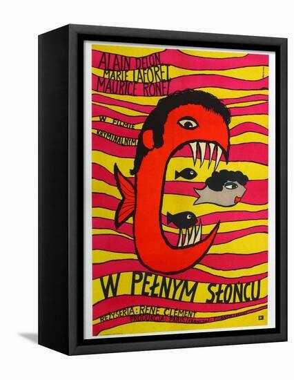 Purple Noon, Polish Movie Poster, 1964-null-Framed Stretched Canvas
