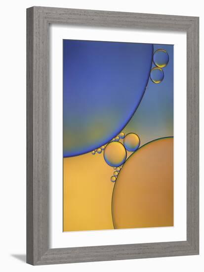 Purple Orange Drops-Cora Niele-Framed Giclee Print