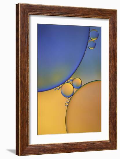 Purple Orange Drops-Cora Niele-Framed Giclee Print