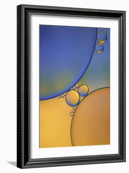 Purple Orange Drops-Cora Niele-Framed Giclee Print