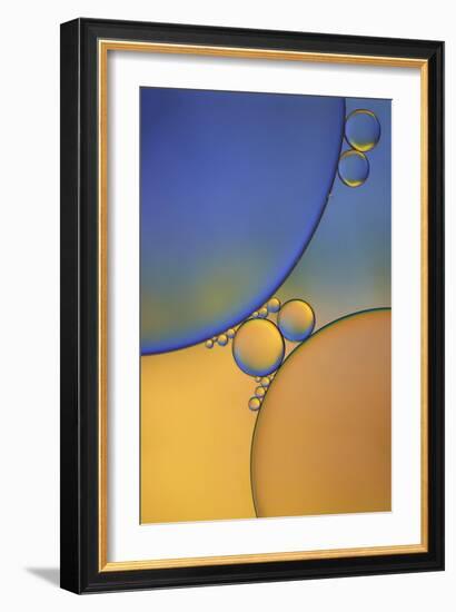 Purple Orange Drops-Cora Niele-Framed Giclee Print