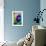 Purple Orb Swirls-null-Framed Art Print displayed on a wall