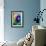 Purple Orb Swirls-null-Framed Art Print displayed on a wall