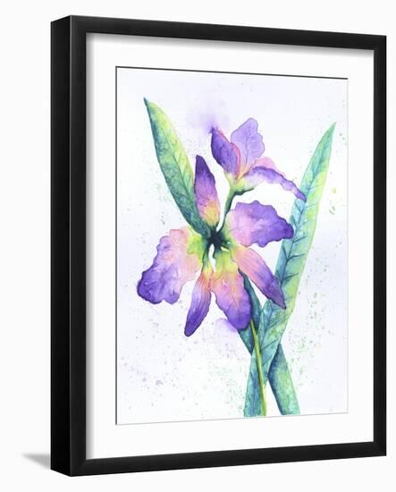 Purple Orchid-Michelle Faber-Framed Giclee Print