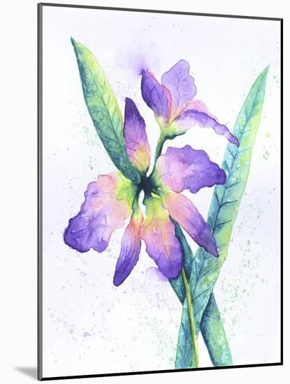 Purple Orchid-Michelle Faber-Mounted Giclee Print