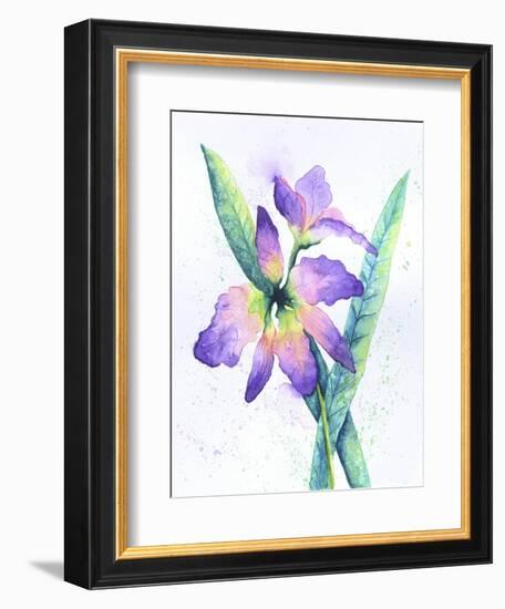 Purple Orchid-Michelle Faber-Framed Giclee Print