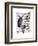 Purple Owl with Antlers-Fab Funky-Framed Art Print