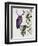 Purple Owl with Antlers-Fab Funky-Framed Art Print