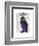 Purple Owl-Fab Funky-Framed Art Print