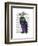 Purple Owl-Fab Funky-Framed Art Print