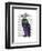 Purple Owl-Fab Funky-Framed Art Print