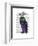 Purple Owl-Fab Funky-Framed Art Print