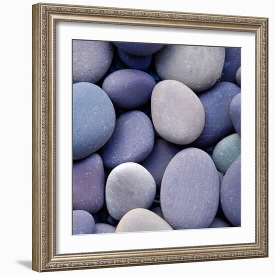 Purple Pebbles-null-Framed Photographic Print