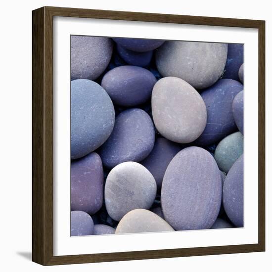 Purple Pebbles-null-Framed Photographic Print