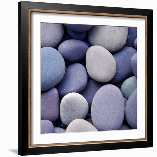 Purple Pebbles-null-Framed Photographic Print