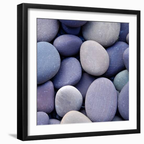 Purple Pebbles-null-Framed Photographic Print