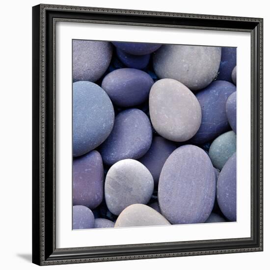 Purple Pebbles-null-Framed Photographic Print