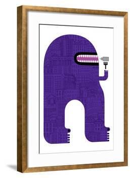 Purple People Eater-Melinda Beck-Framed Art Print