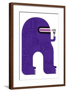 Purple People Eater-Melinda Beck-Framed Art Print
