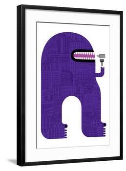 Purple People Eater-Melinda Beck-Framed Art Print